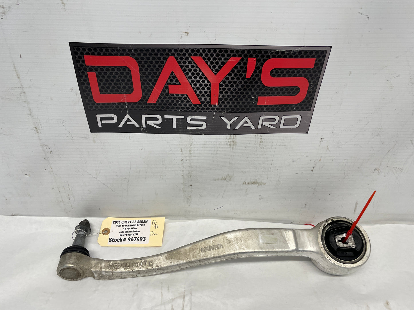 2014 Chevy SS Sedan RH Passenger Front Suspension Lower Control Arm OEM - Day's Parts Yard