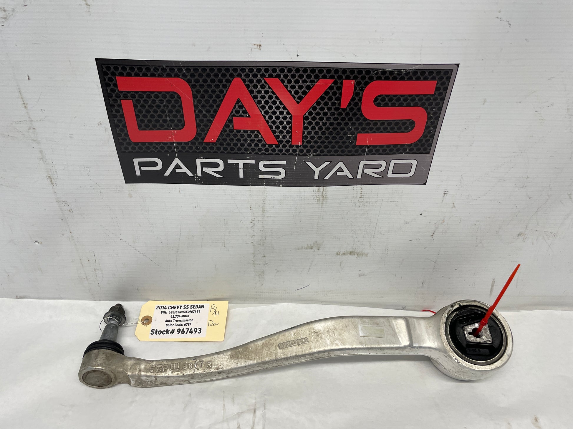 2014 Chevy SS Sedan RH Passenger Front Suspension Lower Control Arm OEM - Day's Parts Yard