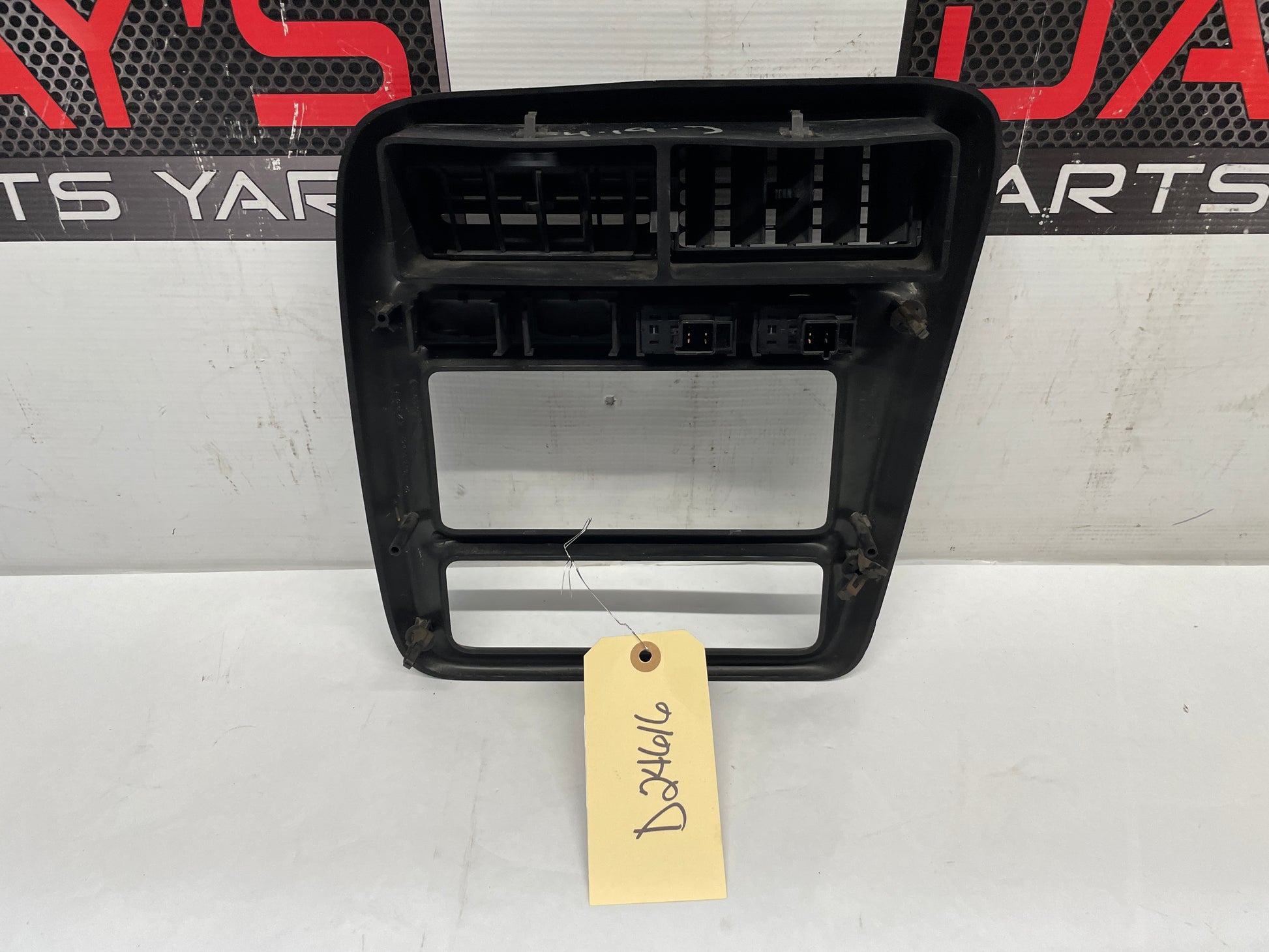2000 Chevy Camaro Z28 Center Dashboard Radio Stereo Bezel Trim Plate OEM Ebony Black - Day's Parts Yard