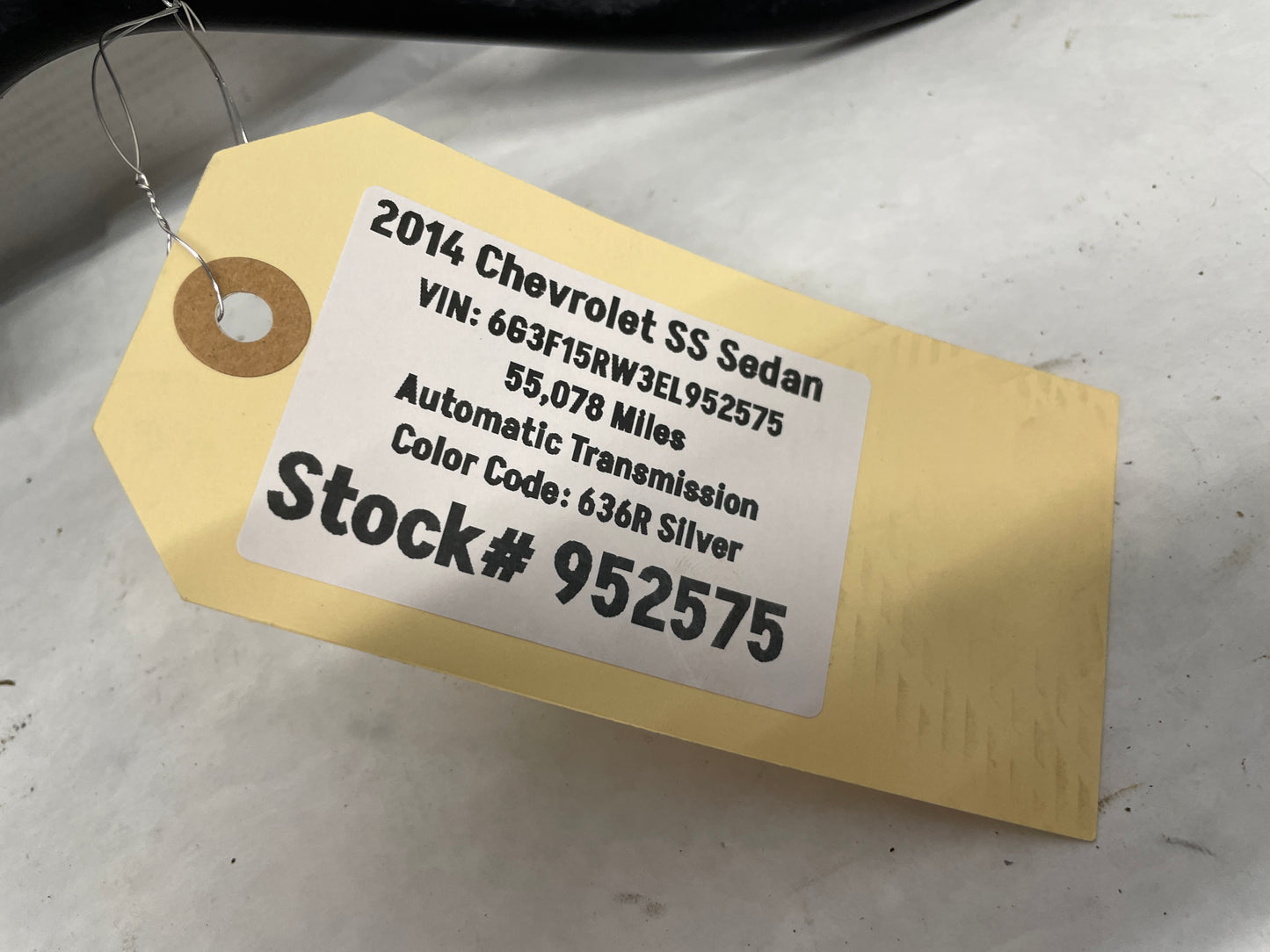 2014 Chevy SS Sedan RH & LH Rear Bumper Brackets Guides OEM