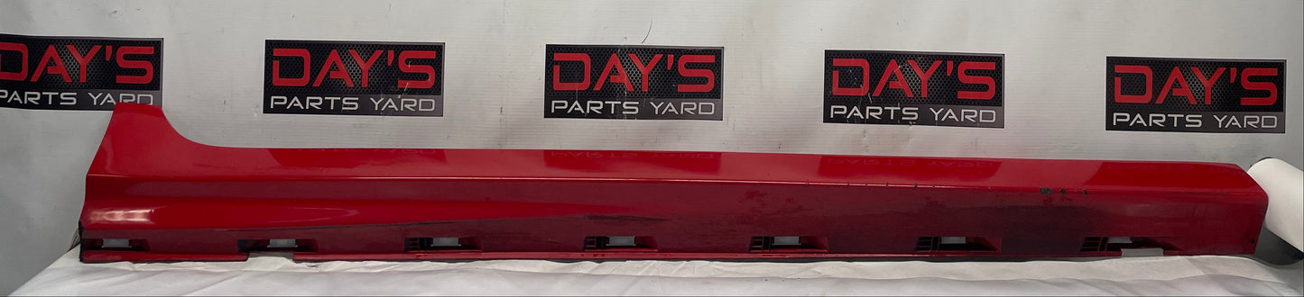 2009 Pontiac G8 GT RH Passenger Rocker Molding Side Skirt Panel Trim Red OEM