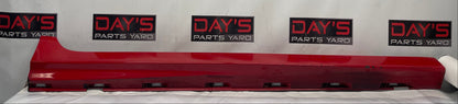 2009 Pontiac G8 GT RH Passenger Rocker Molding Side Skirt Panel Trim Red OEM