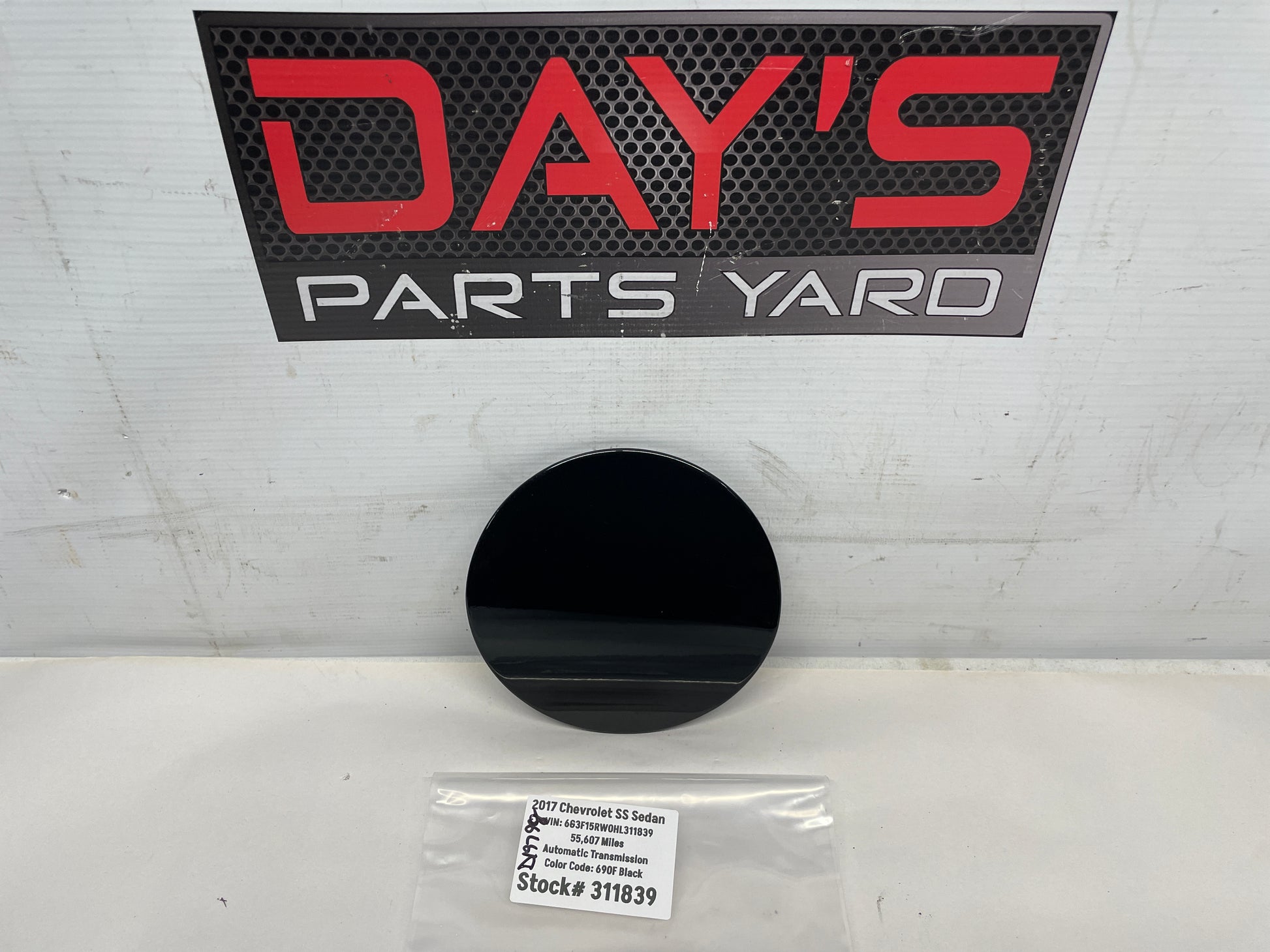 2017 Chevy SS Sedan Fuel Gas Door Cover Black OEM - Day's Parts Yard