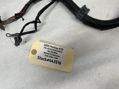 2005 Pontiac GTO Starter Alternator Positive Negative Battery Cable Wiring Harness OEM - Day's Parts Yard