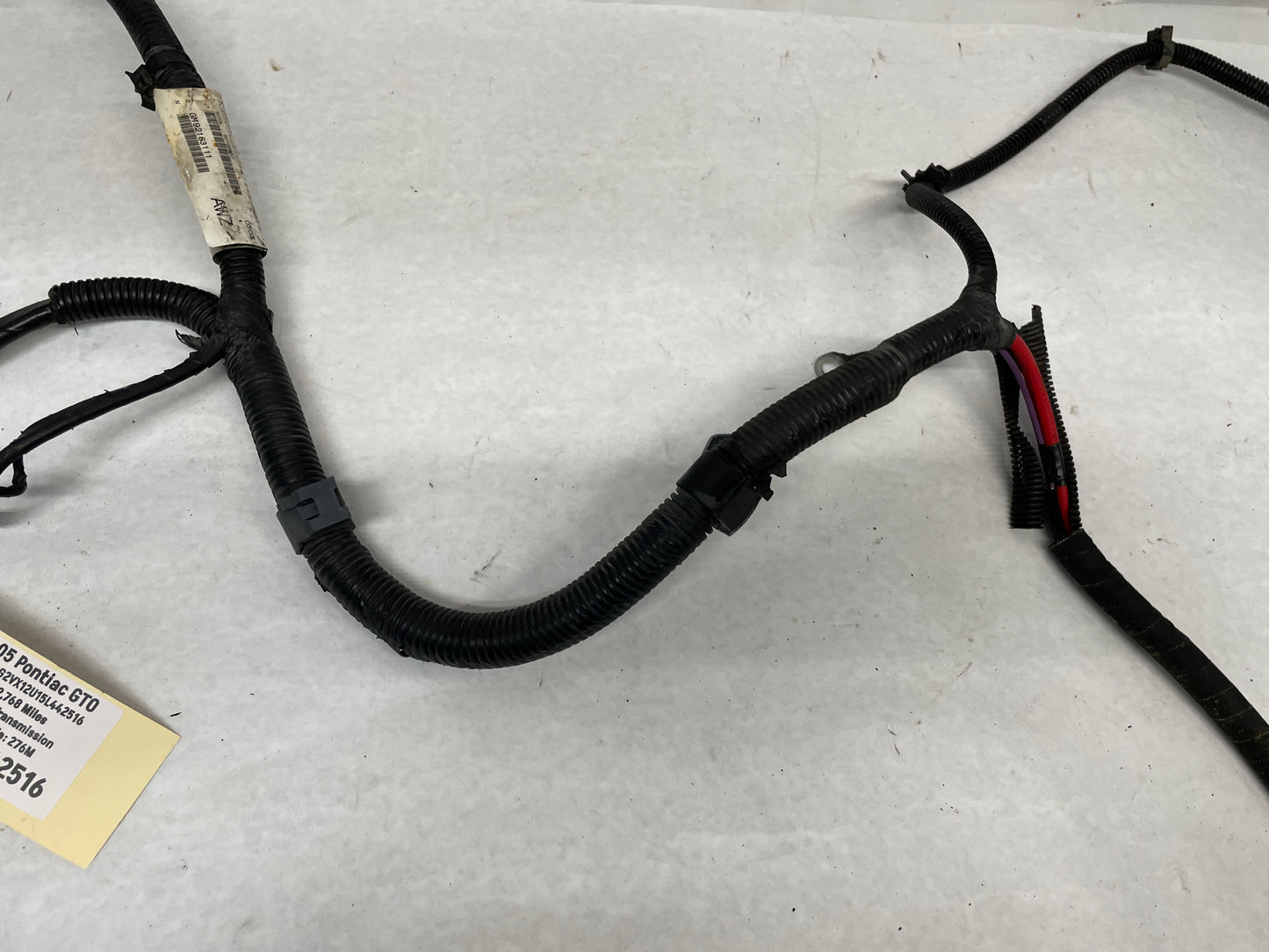 2005 Pontiac GTO Starter Alternator Positive Negative Battery Cable Wiring Harness OEM - Day's Parts Yard