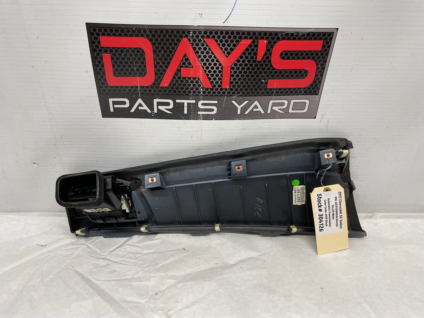 2017 Chevy SS Sedan RH Passenger Black Suede Dash Trim Panel Insert OEM