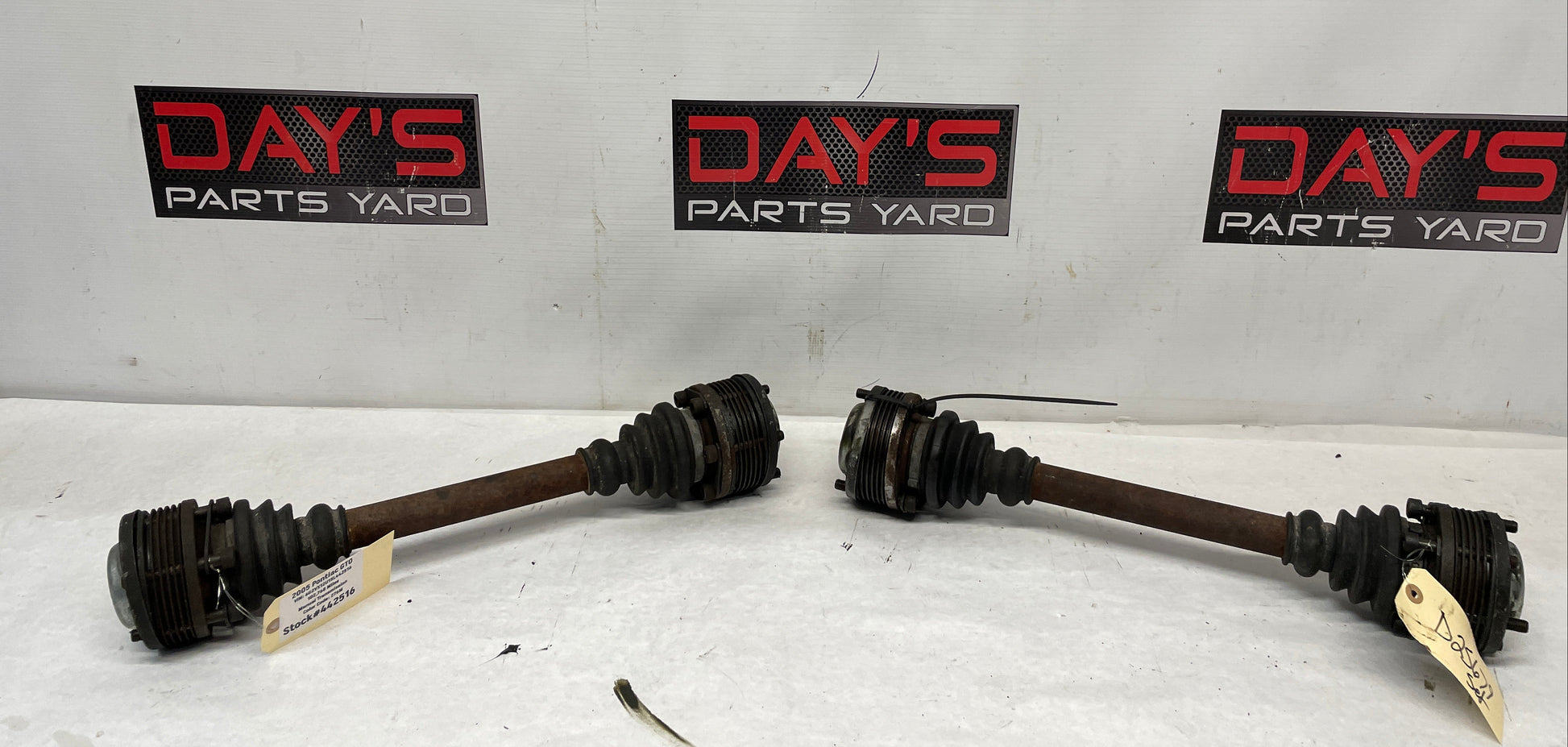 2005 Pontiac GTO LH & RH Rear CV Axle Half Shaft Aftermarket - Day's Parts Yard