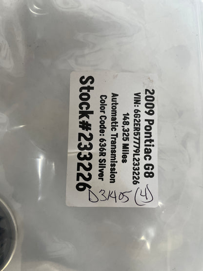 2009 Pontiac G8 Bonneville Vibe Center Wheel Caps Set OEM - Day's Parts Yard