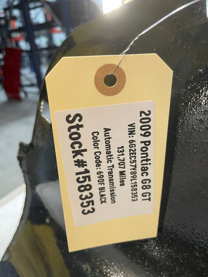 2009 Pontiac G8 GT LH Driver Rear Fender Wheel Well Liner House OEM