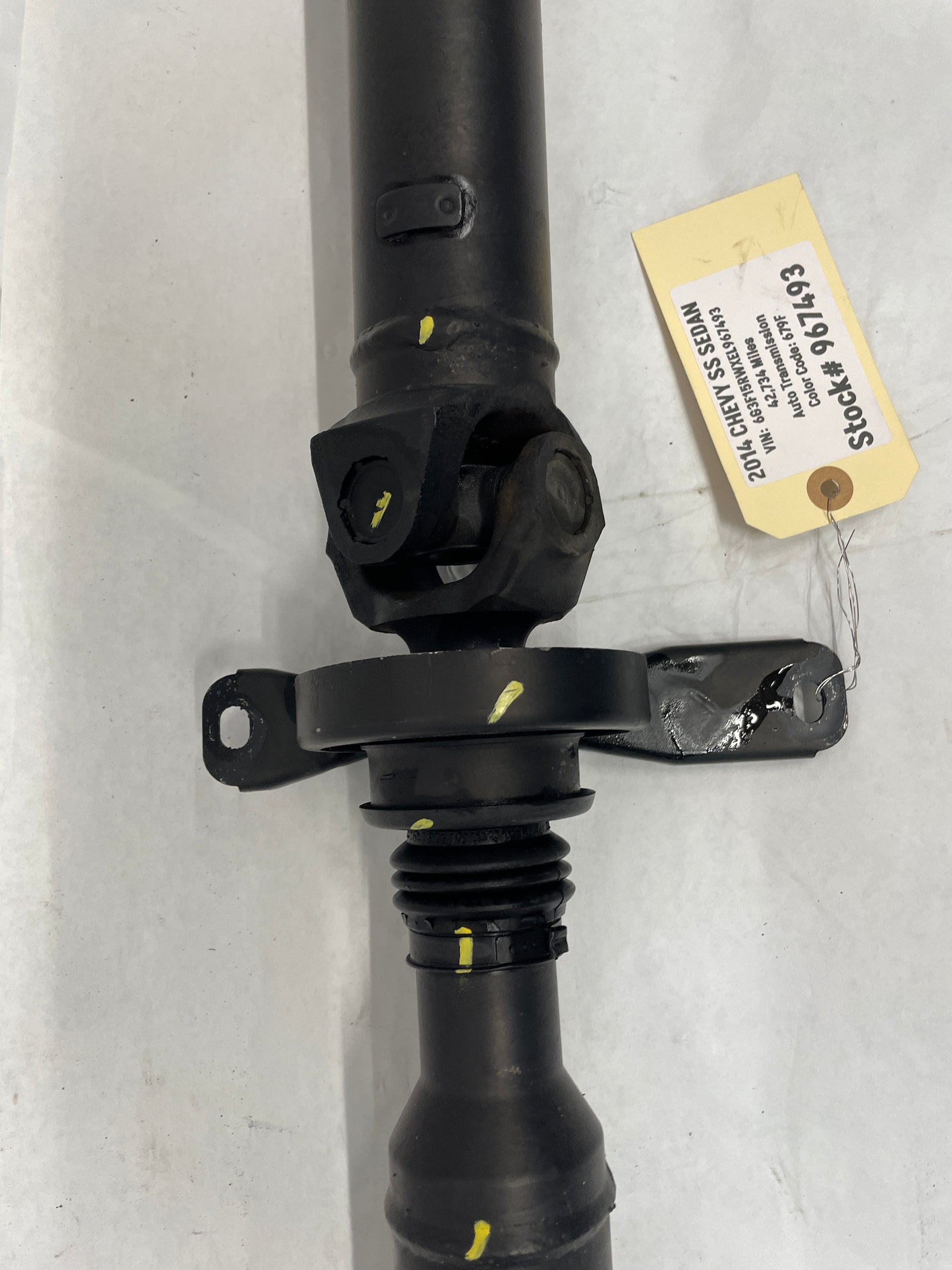 2014 Chevy SS Sedan Drive Shaft Driveshaft Propeller Shaft OEM - Day's Parts Yard