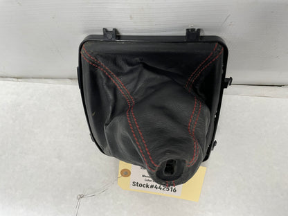 2005 Pontiac GTO Black Leather Shifter Boot Red Stitching OEM - Day's Parts Yard