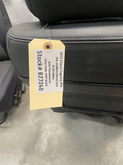 2013 Chevy Caprice PPV Seats Fronts & Rears OEM