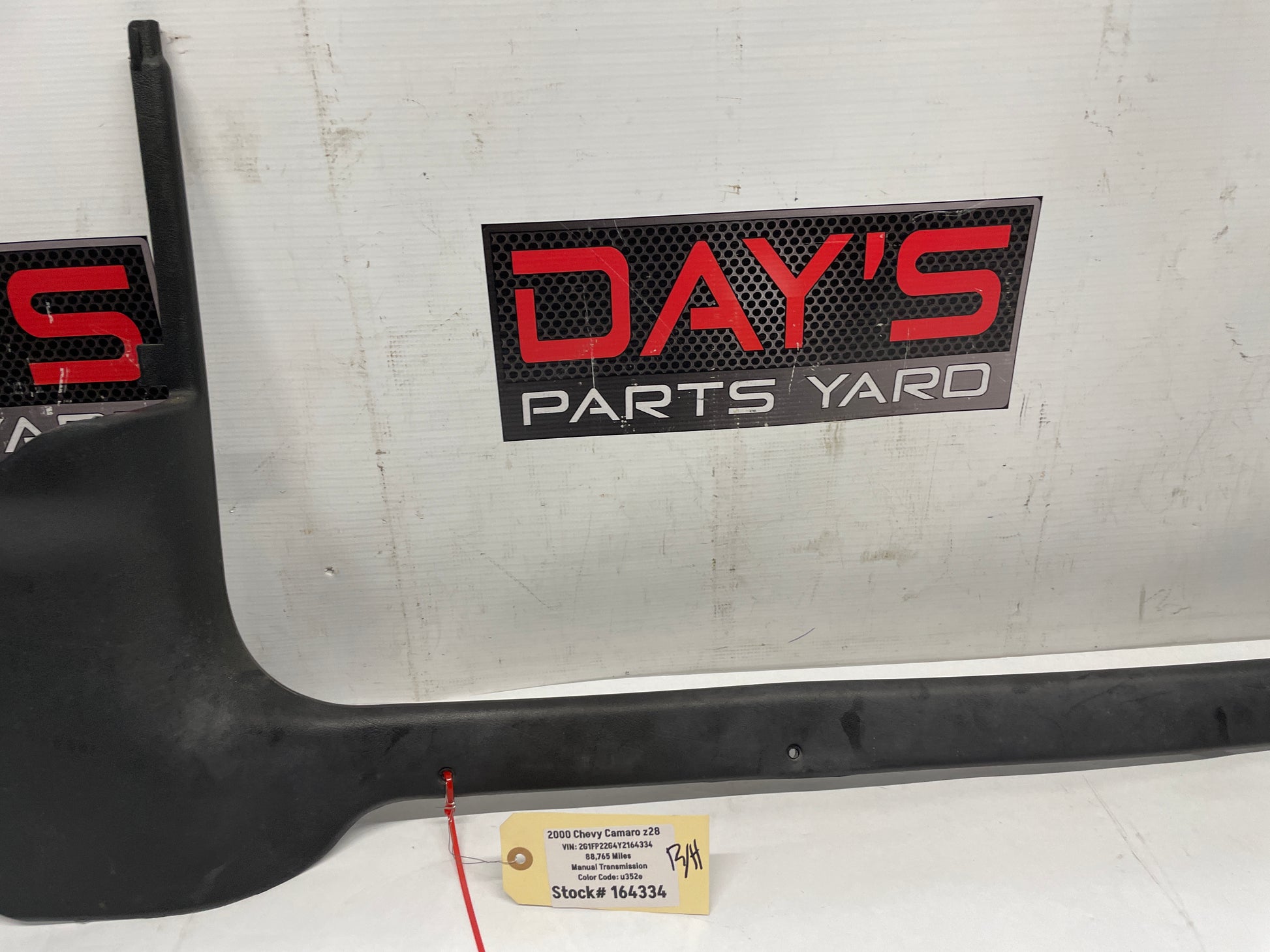 2000 Chevy Camaro Z28 RH Passenger Interior Kick Panel Sill Trim Black Ebony OEM - Day's Parts Yard