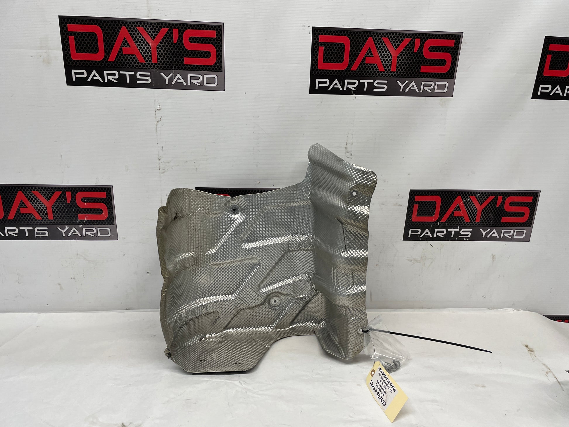 2014 Chevy SS Sedan LH Driver Exhaust Muffler Heat Shield OEM - Day's Parts Yard