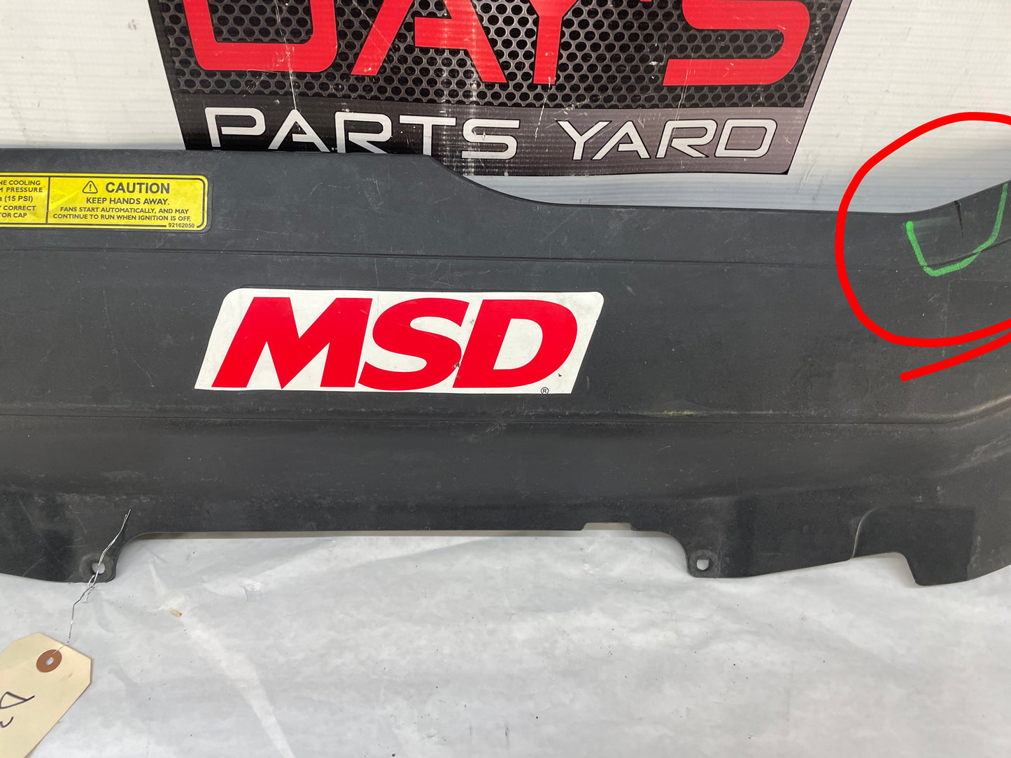2004 Pontiac GTO Upper Radiator Air Baffle OEM - Day's Parts Yard
