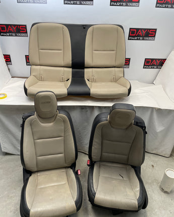 2010 Chevy Camaro SS Seats Front & Rear Black Cream Leather OEM LOCAL PICK UP