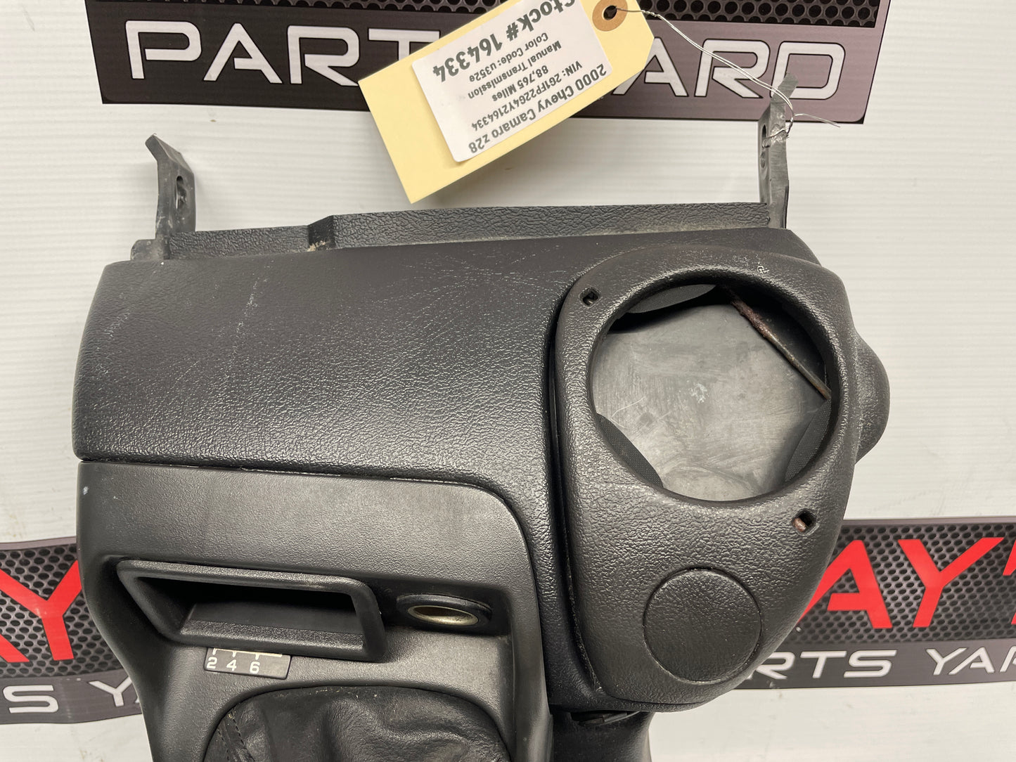 2000 Chevy Camaro Z28 Complete Center Console Arm Rest Assembly Black Ebony OEM - Day's Parts Yard