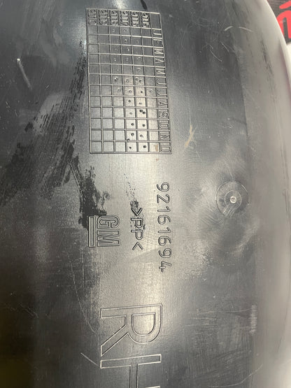 2009 Pontiac G8 GT RH Passenger Rear Fender Wheelhouse Well Liner OEM