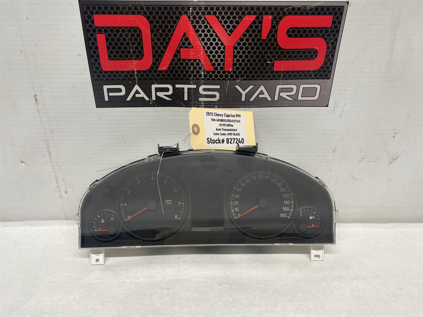 2013 Chevy Caprice PPV Gauge Cluster Speedometer Instrument Panel OEM