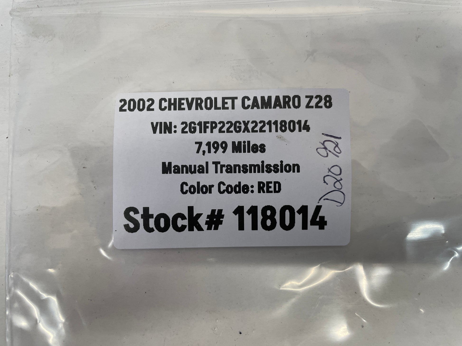 2002 Chevy Camaro Z28 Air Bag SRS Sensor Module OEM - Day's Parts Yard