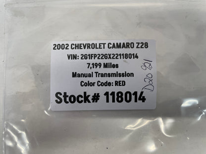 2002 Chevy Camaro Z28 Air Bag SRS Sensor Module OEM - Day's Parts Yard