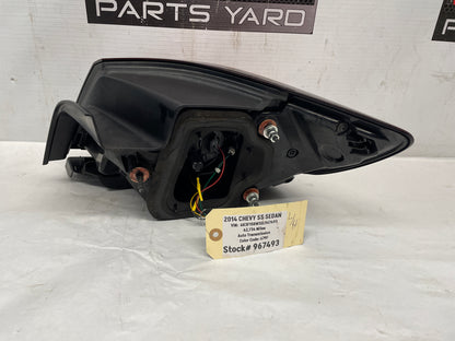 2014 Chevy SS Sedan LH Driver Outer Taillight Tail Light Lamp OEM - Day's Parts Yard