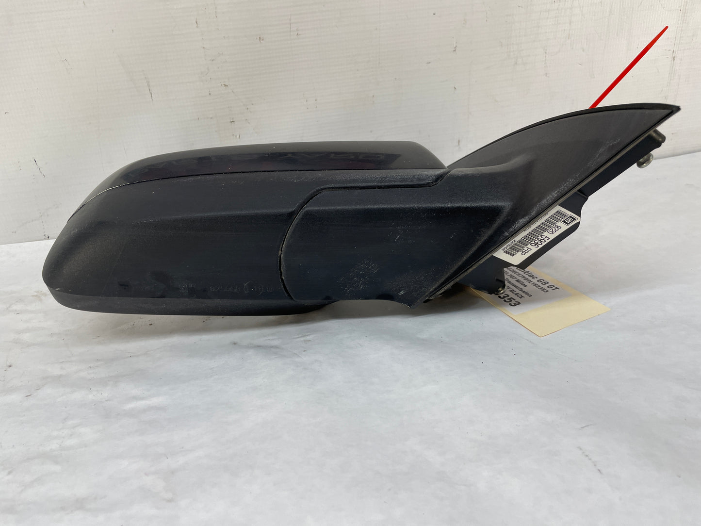 2009 Pontiac G8 GT RH Passenger Exterior Side Mirror Black OEM