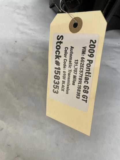 2009 Pontiac G8 GT RH Passenger Exterior Side Mirror Black OEM