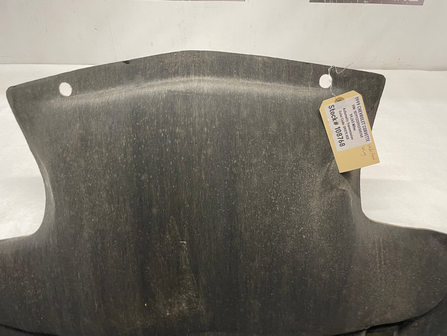 1999 Chevy C5 Corvette Under Hood Inlay Insulator Mat OEM LOCAL PICK UP - Day's Parts Yard