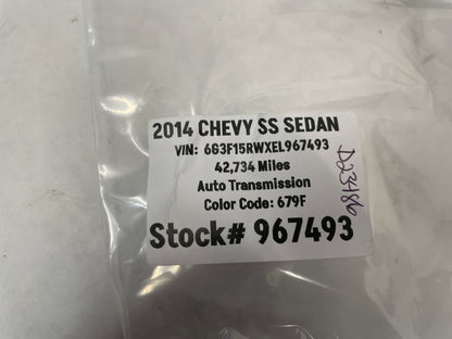 2014 Chevy SS Sedan Trunk Cargo Net w/ Hooks OEM - Day's Parts Yard