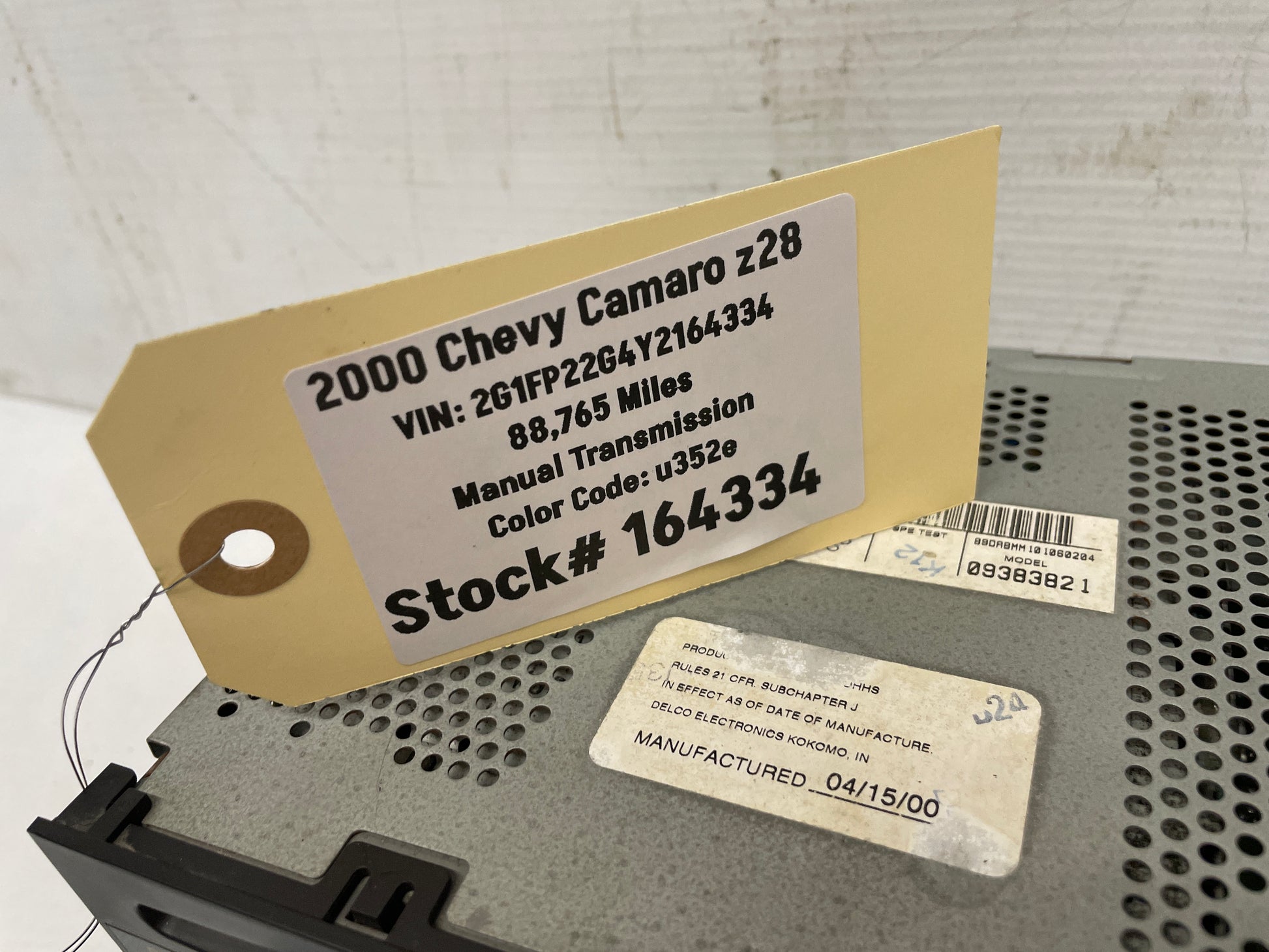 2000 Chevy Camaro Z28 Monsoon Radio CD Player Receiver Stereo OEM - Day's Parts Yard