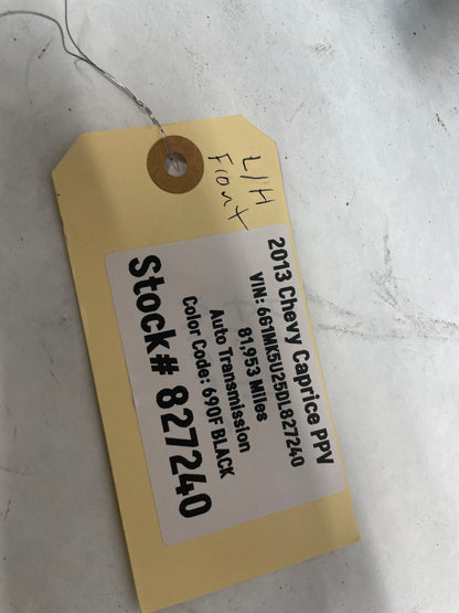 2013 Chevy Caprice PPV LH Driver Exterior Out Side Door Mirror OEM