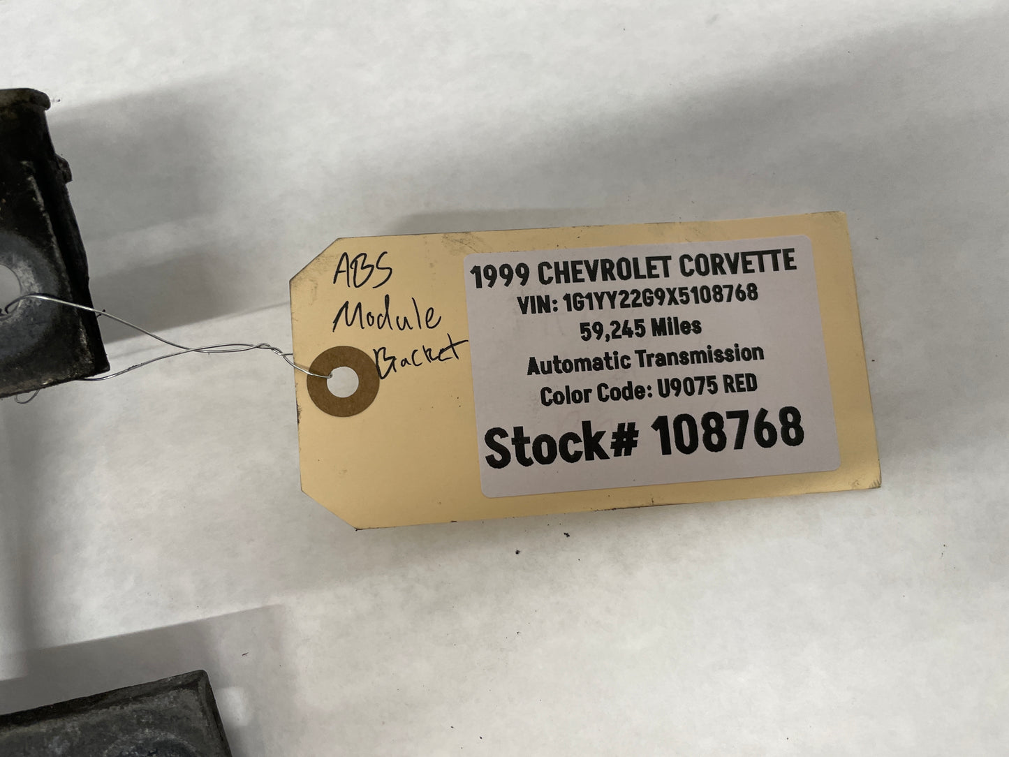 1999 Chevy C5 Corvette ABS Module Bracket OEM - Day's Parts Yard