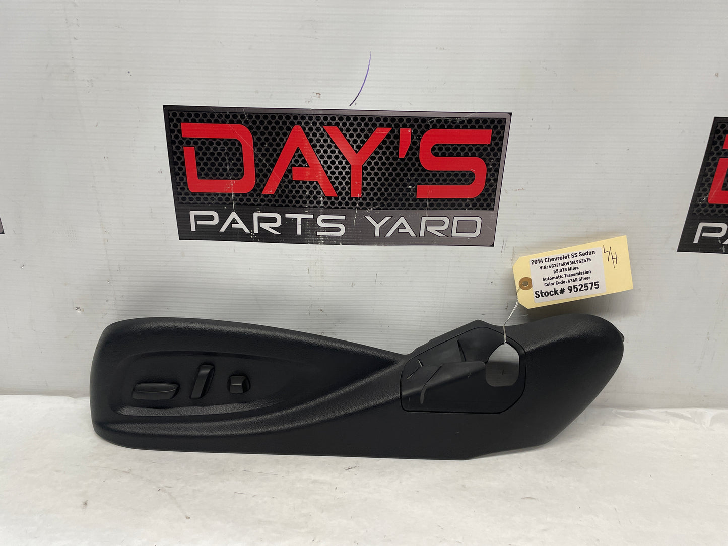 2014 Chevy SS Sedan LH Driver Seat Adjustment Control Switch Outer Finish Cover OEM