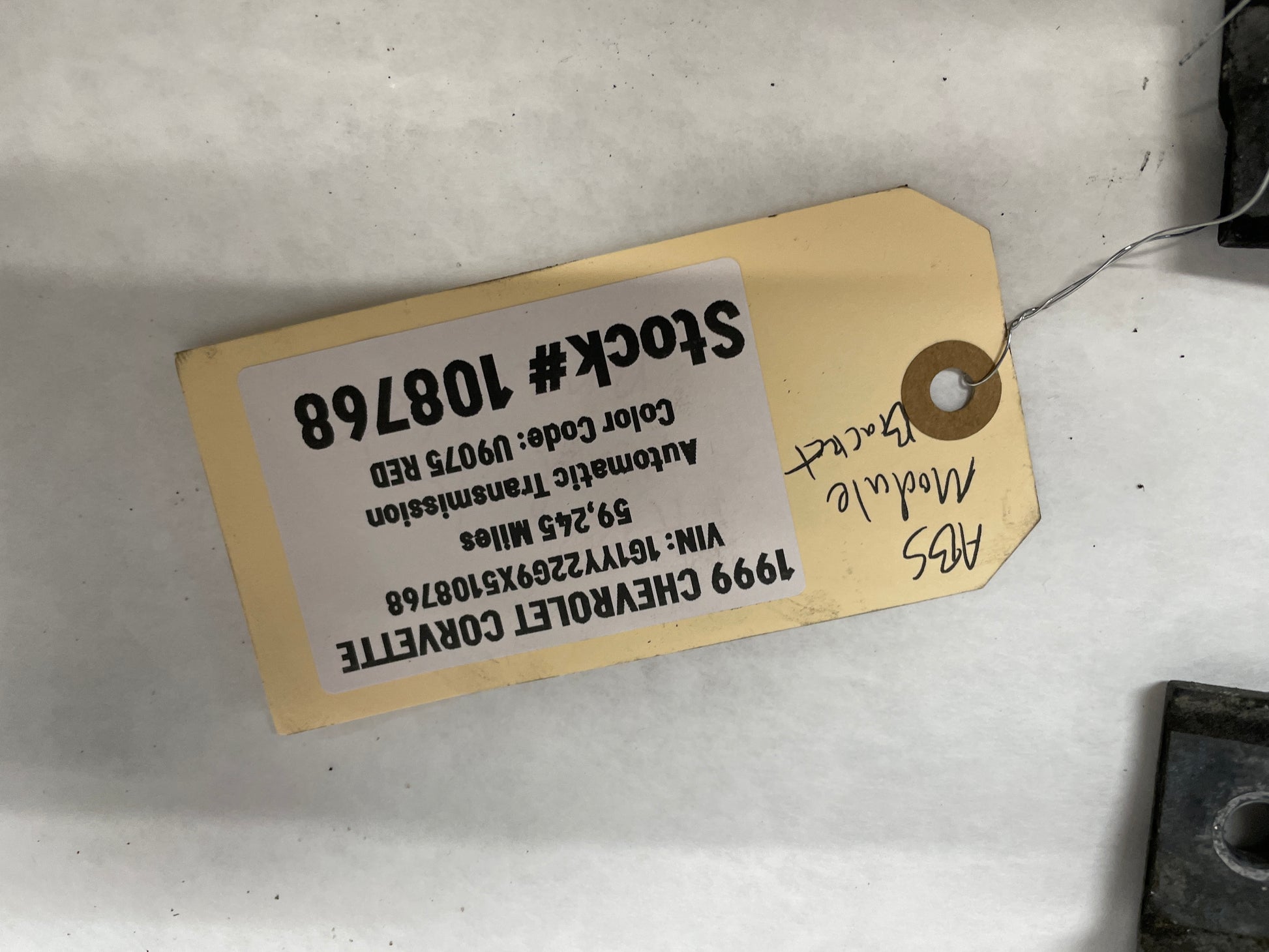 1999 Chevy C5 Corvette ABS Module Bracket OEM - Day's Parts Yard