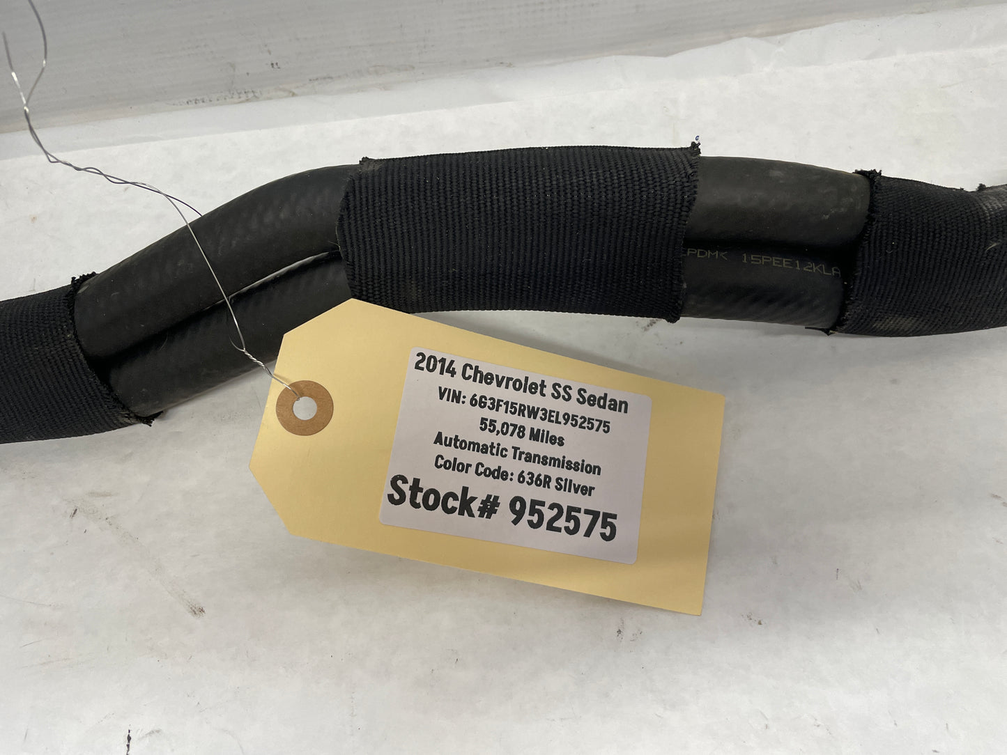 2014 Chevy SS Sedan HVAC Heater Core Hose Lines Tubes OEM