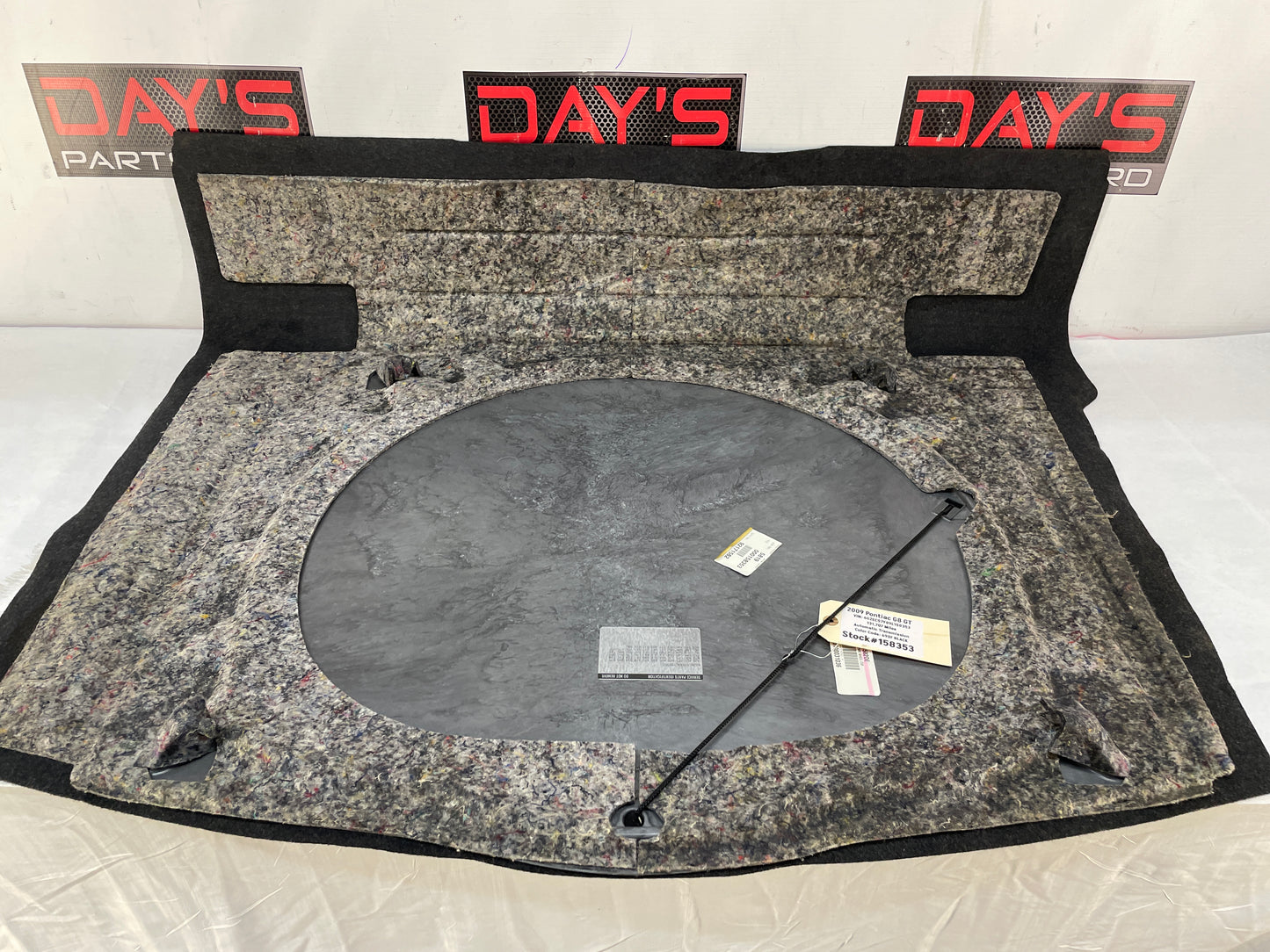 2009 Pontiac G8 GT Spare Tire Trunk Compartment Floor Carpet Mat Panel Cover OEM