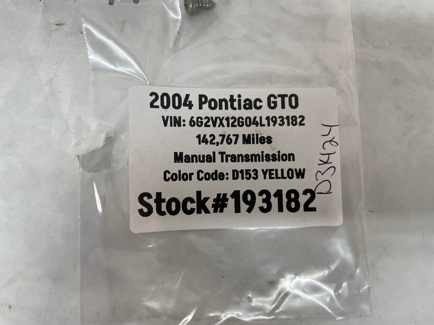 2004 Pontiac GTO Trunk Deck Lid Lamp Sensor Switch OEM - Day's Parts Yard