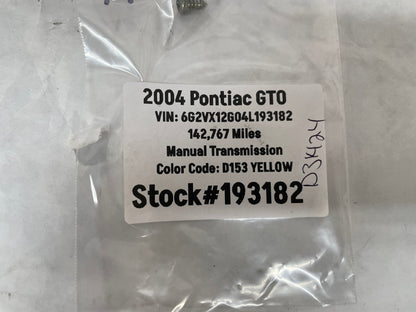 2004 Pontiac GTO Trunk Deck Lid Lamp Sensor Switch OEM - Day's Parts Yard