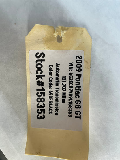 2009 Pontiac G8 GT Complete Tire Air Inflator Compressor Sealant Foam OEM