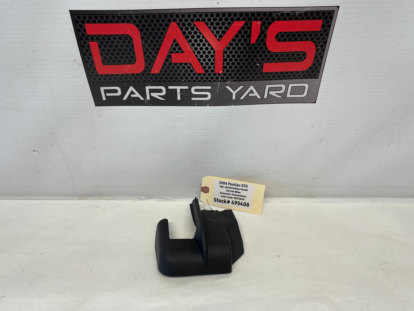 2006 Pontiac GTO RH Passenger Seat Track Trim Cover OEM - Day's Parts Yard