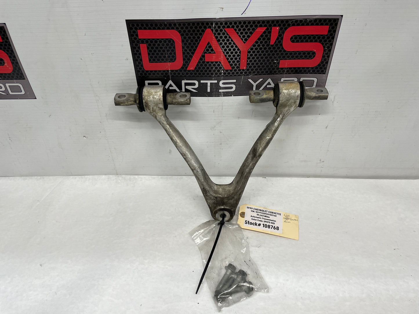 1999 Chevy C5 Corvette LH Driver Front Suspension Upper Control Arm OEM - Day's Parts Yard
