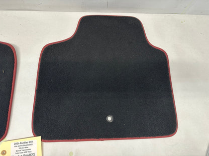 2006 Pontiac GTO RH & LH Rear Mats Red Trim OEM - Day's Parts Yard