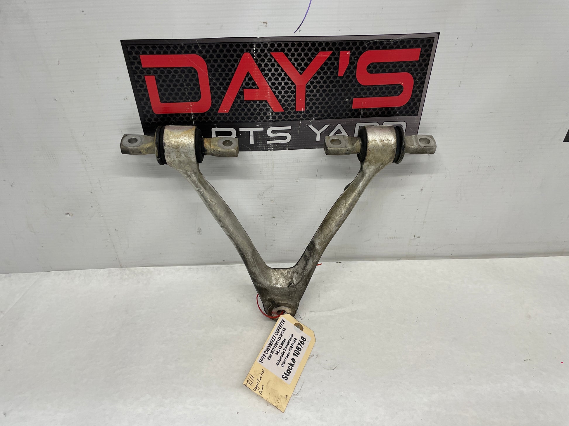 1999 Chevy C5 Corvette RH Passenger Front Suspension Upper Control Arm OEM - Day's Parts Yard