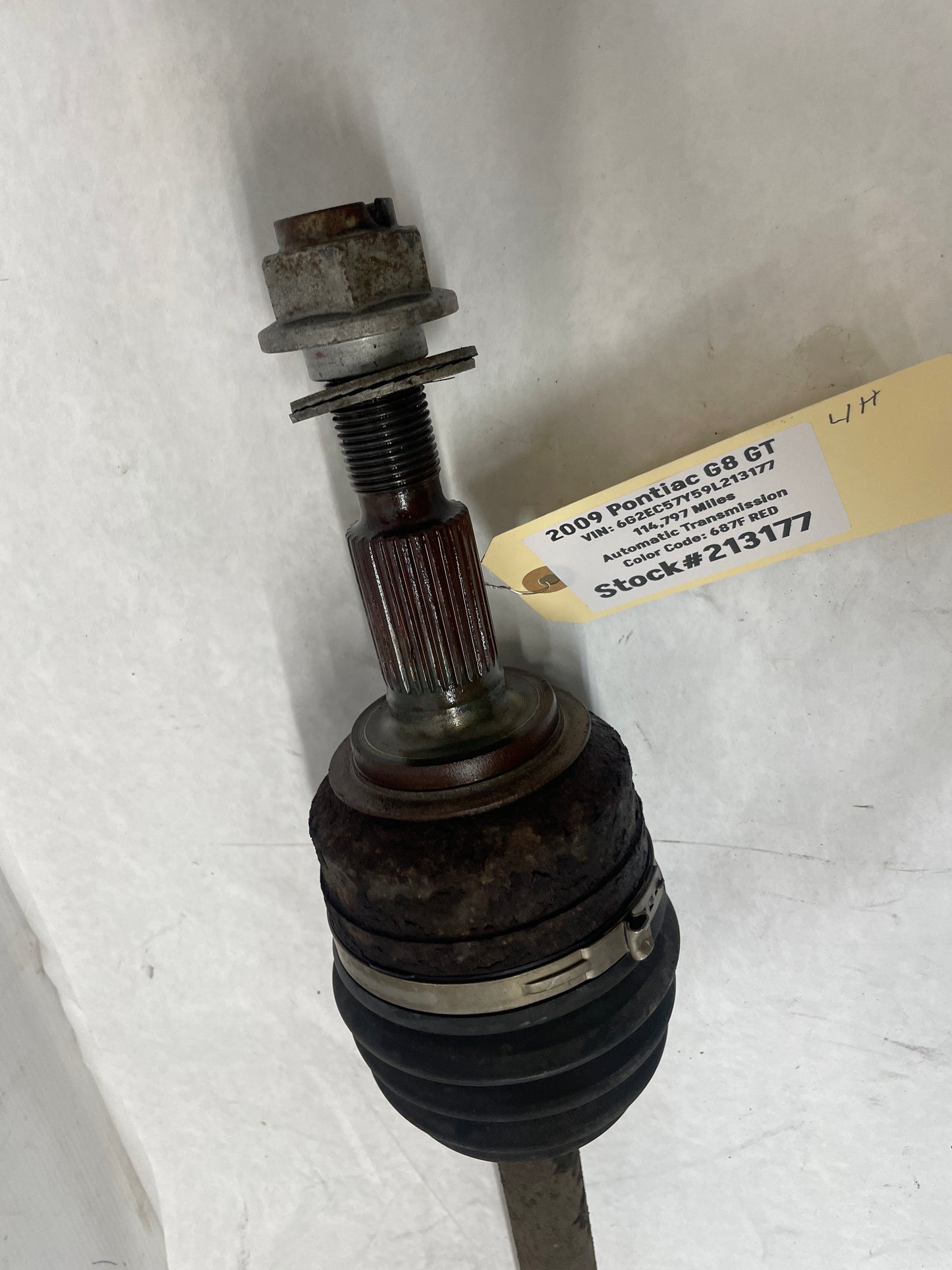 2009 Pontiac G8 GT LH Driver Rear CV Axle Half Shaft OEM