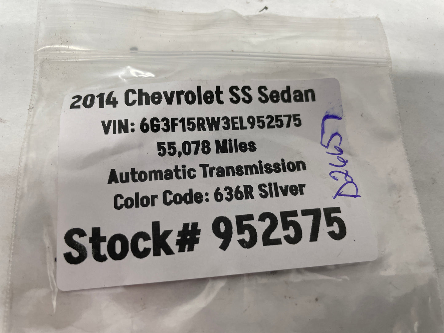 2014 Chevy SS Sedan Windshield Wiper Moisture Rain Sensor Camera OEM