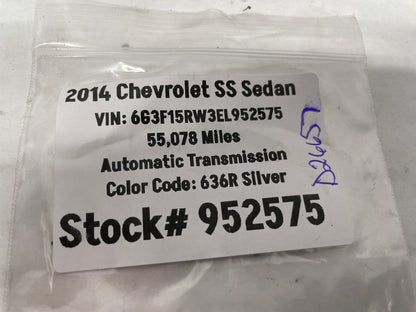 2014 Chevy SS Sedan Windshield Wiper Moisture Rain Sensor Camera OEM