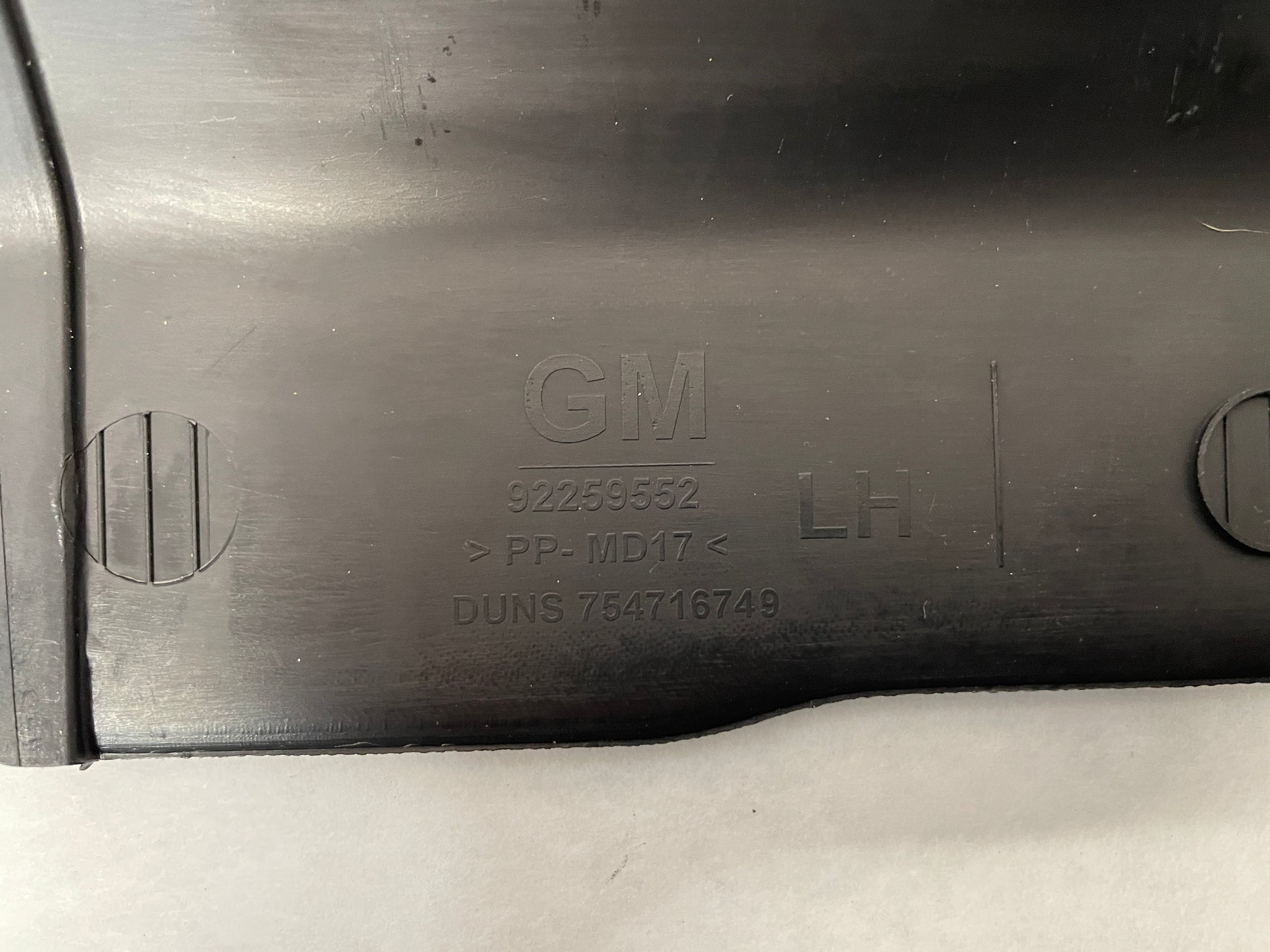 2014 Chevy SS Sedan LH Driver Carpet Retainer OEM - Day's Parts Yard
