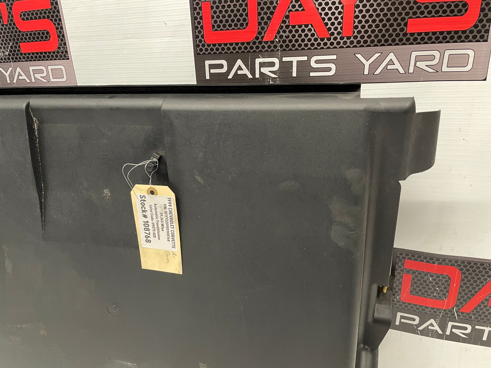 1999 Chevy C5 Corvette Lower Radiator Support Shroud Air Dam Baffle OEM - Day's Parts Yard