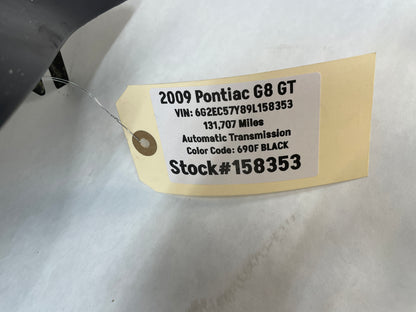 2009 Pontiac G8 RH Passenger Front Fender Black OEM